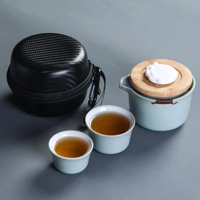 Fashion Kung Fu Tea Set Ceramic Portable Teapot Set Chinese Travel Gaiwan Teacup Convenience Travling Gift Office Tea Ceremony
Fashion Kung Fu Tea Set Ceramic Portable Teapot Set Chinese Travel Gaiwan Teacup Convenience Travling Gift Office Tea Ceremony