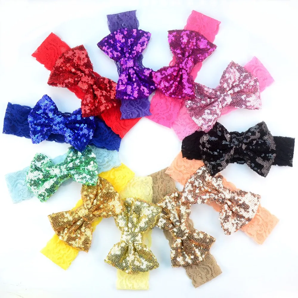 1 pcs/lot, Sequin and Lace Headband Glitter Bow Headband, Messy Bow Glitter Headband
1 pcs/lot, Sequin and Lace Headband Glitter Bow Headband, Messy Bow Glitter Headband