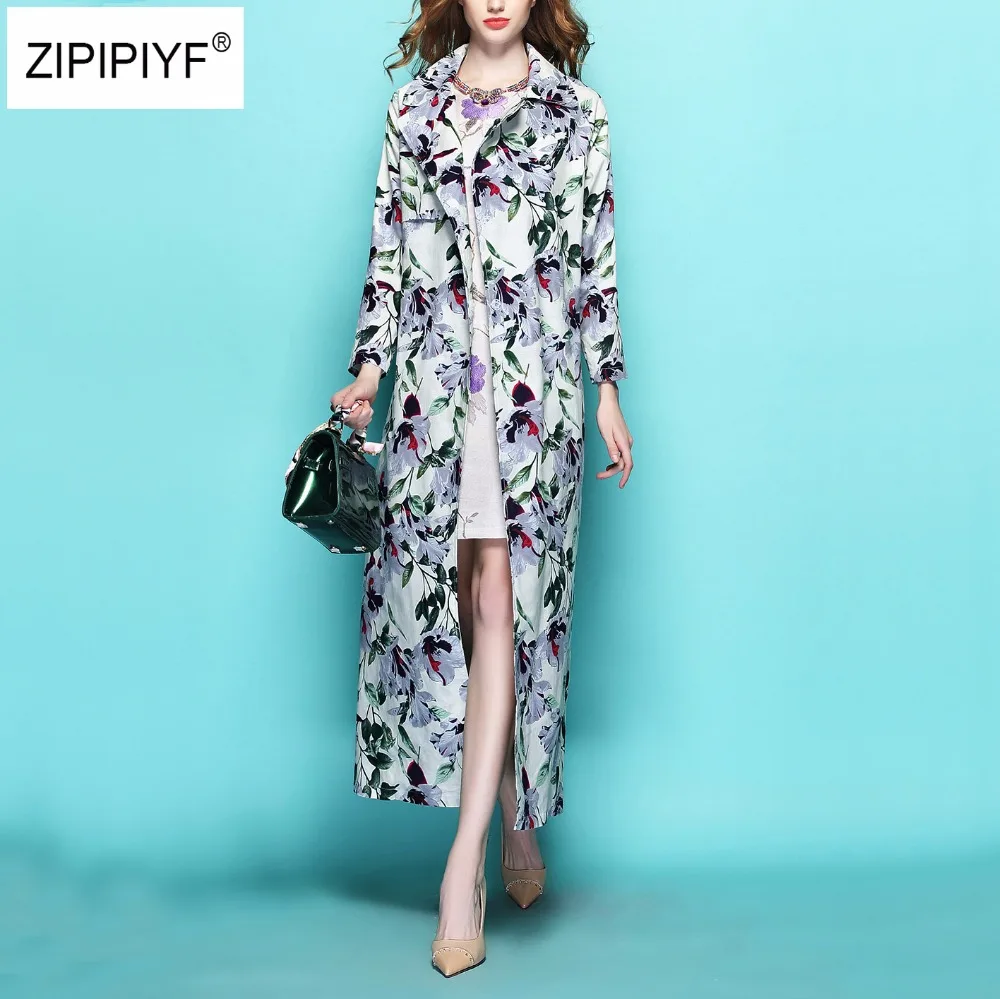2018 Spring and Autumn Long-sleeve Luxury Floral Printing Ultra Long British Style Trench OL Outfit Vintage Overcoat B376
2018 Spring and Autumn Long-sleeve Luxury Floral Printing Ultra Long British Style Trench OL Outfit Vintage Overcoat B376