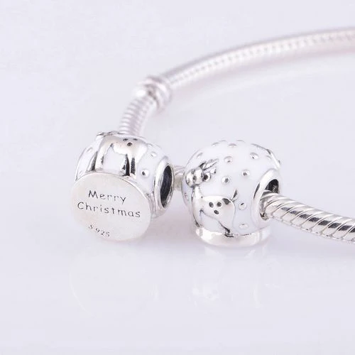 Fits Brand Charm Bracelet Authentic 925 Silver Bead Merry Christmas Snow Ball With Reindeer Charm Women Jewelry Drop Shipping
Fits Brand Charm Bracelet Authentic 925 Silver Bead Merry Christmas Snow Ball With Reindeer Charm Women Jewelry Drop Shipping