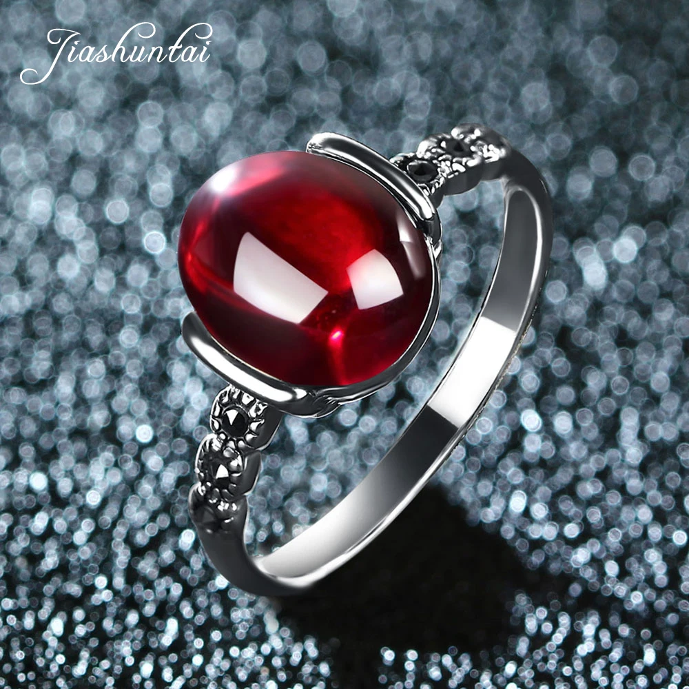 JIASHUNTAI 4 color wedding rings Vintage red silver 925 rings for women Retro Natural stone silver Ring set female jewelry gift
JIASHUNTAI 4 color wedding rings Vintage red silver 925 rings for women Retro Natural stone silver Ring set female jewelry gift