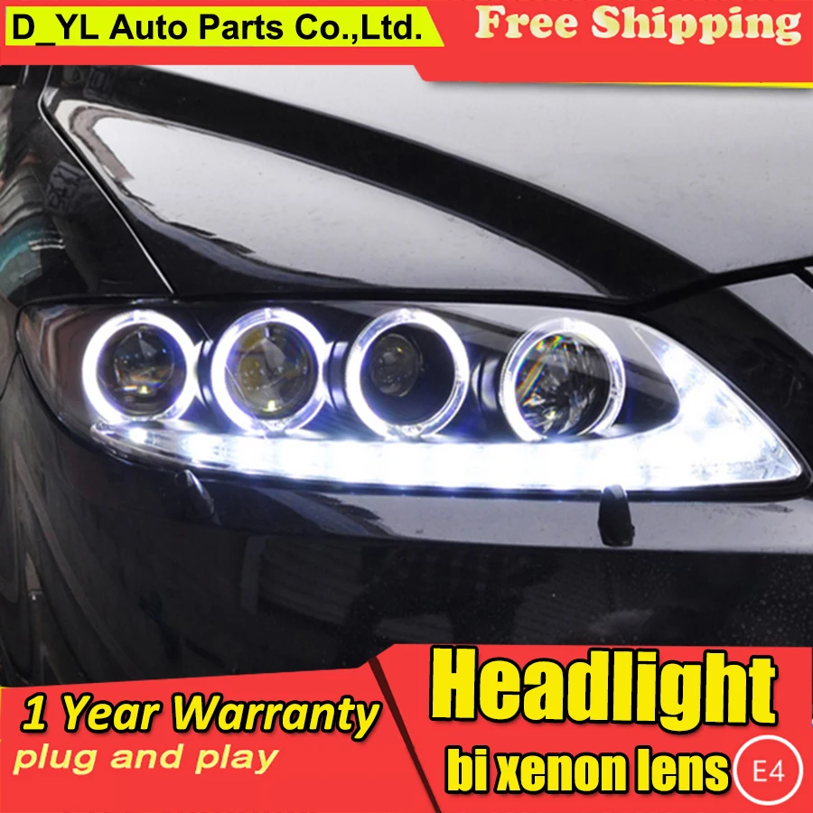 DY_L Car Styling for Mazda 6 Headlights 2004-2013 Mazda6 LED Headlight Angel Eye DRL Bi Xenon Lens High Low Beam Parking
DY_L Car Styling for Mazda 6 Headlights 2004-2013 Mazda6 LED Headlight Angel Eye DRL Bi Xenon Lens High Low Beam Parking