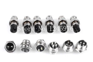 

Free Shipping 10pair 7 Pin Male & Female Diameter 16mm Wire Panel Connector GX16 circular connector Socket Plug GX16-7PIN