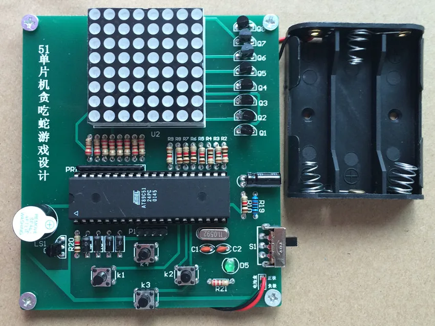 For 51 Microcontroller Snake Game Design PCB Electronic DIY Production Practice learning Skills Assembly Suite 88*100MM PCB PCBA
For 51 Microcontroller Snake Game Design PCB Electronic DIY Production Practice learning Skills Assembly Suite 88*100MM PCB PCBA