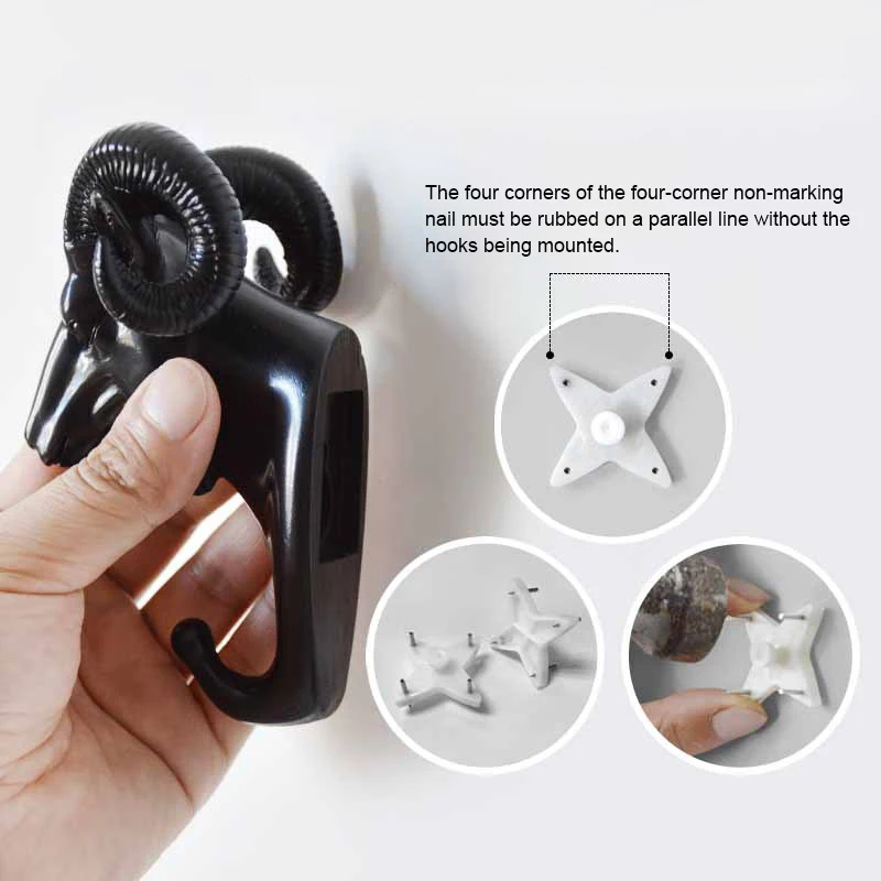 Creative Coat Hook Animal Head Hook Adhesive Clothing Display Racks Hook Coat Hanger Wall Decoration Resin Crafts Bag Key hanger
Creative Coat Hook Animal Head Hook Adhesive Clothing Display Racks Hook Coat Hanger Wall Decoration Resin Crafts Bag Key hanger