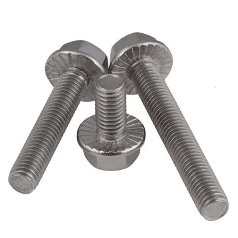 4pcs M8 304 stainless steel Hexagon flange face bolt Belt pad Tooth pattern Anti-slip screw 10mm-35mm Length
4pcs M8 304 stainless steel Hexagon flange face bolt Belt pad Tooth pattern Anti-slip screw 10mm-35mm Length