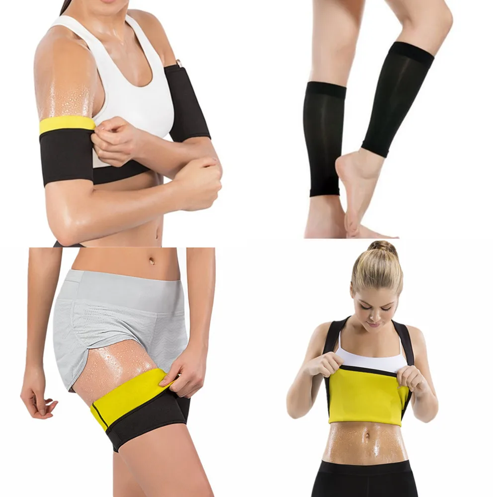 New Women Shapers Sweat Sauna Slimming shirt Body Shaper Arms Sleeves Leg Sleeves Thigh Trainer Calf Shapewear Weight Loss Suits
New Women Shapers Sweat Sauna Slimming shirt Body Shaper Arms Sleeves Leg Sleeves Thigh Trainer Calf Shapewear Weight Loss Suits