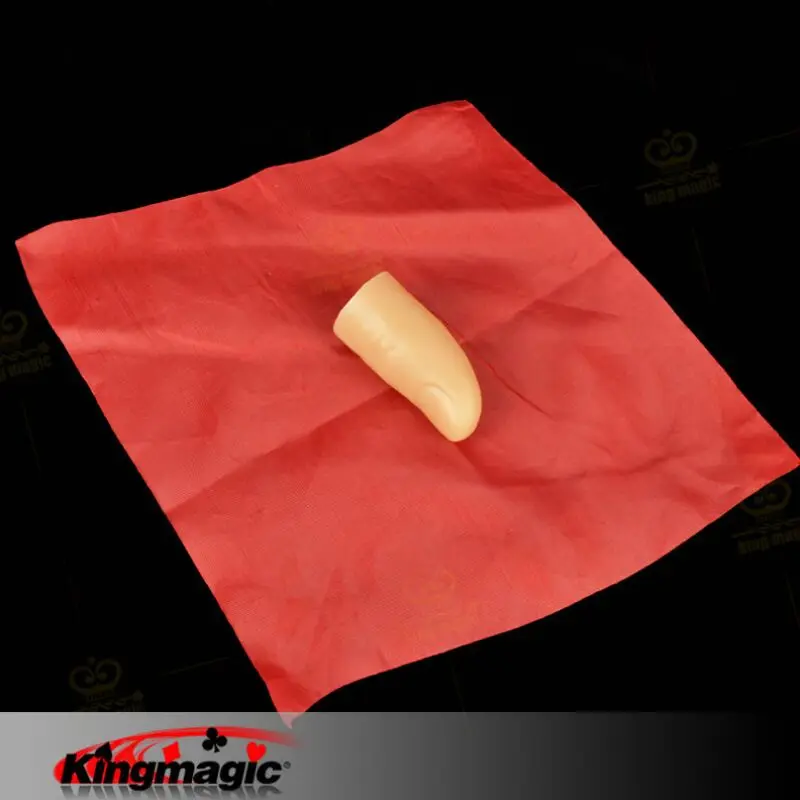 Kingmagic Silk исчезающее исчезновение магии набор подсказки палец и бесплатно красный