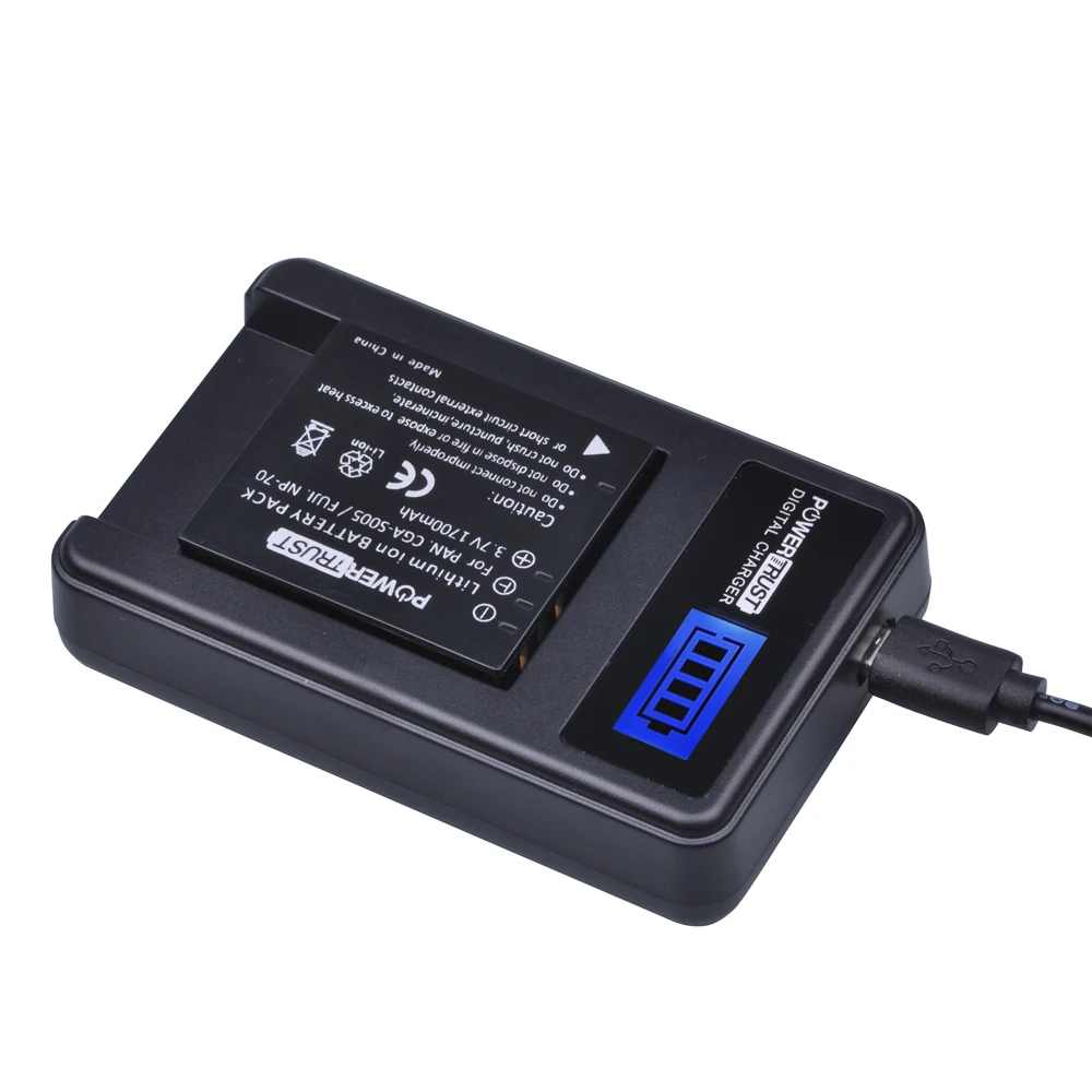 2 шт. 3 7 В 1700 мАч CGA-S005 CGA S005 CGAS005 батареи + ЖК-USB зарядное устройство для PANASONIC DMW-BCC12 FX9
