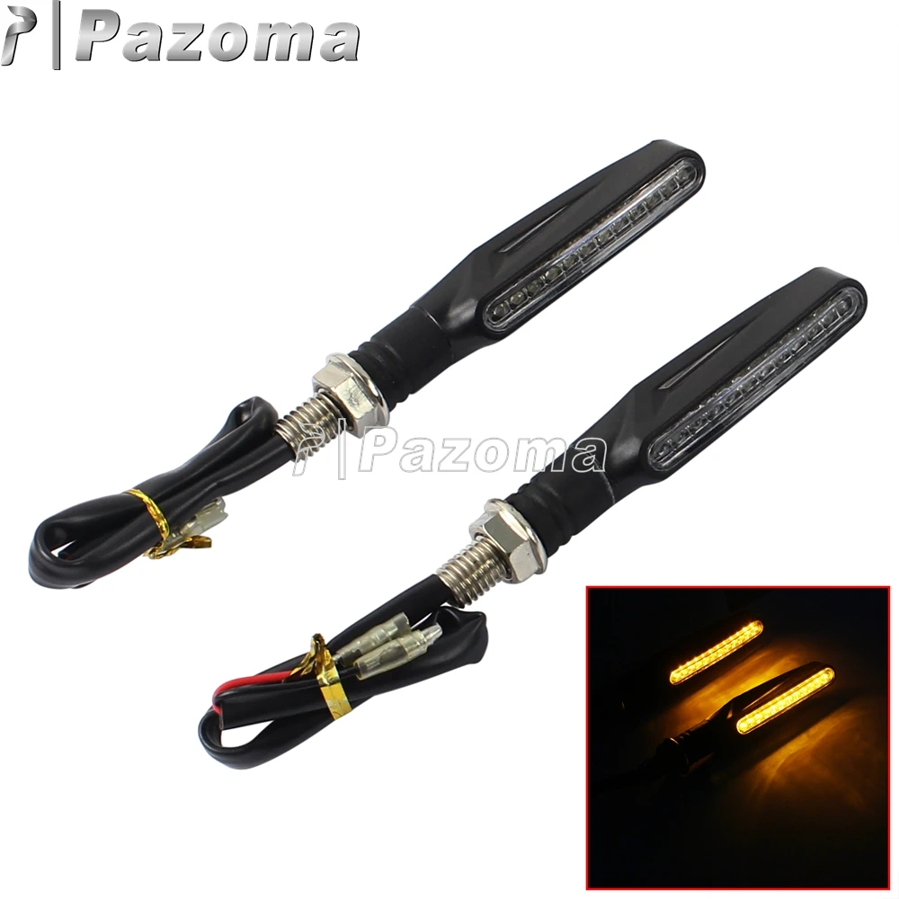 LED Turn Signal Indicators Black Universal Motorcycle Blinker Amber Light Lamp For 10mm Hole Most Motorcycles
LED Turn Signal Indicators Black Universal Motorcycle Blinker Amber Light Lamp For 10mm Hole Most Motorcycles