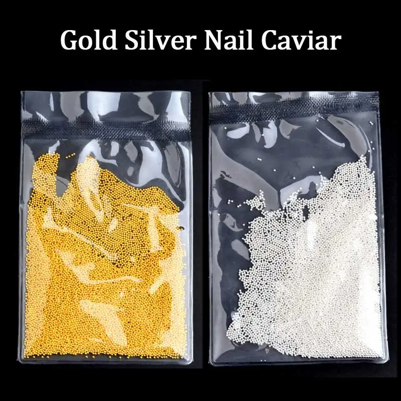 (PROMOTION) 50g/pack New Gold Silver Metal Caviar Beads 3d Nail Art Decorations DIY Nail Accessories Manicure Tools
(PROMOTION) 50g/pack New Gold Silver Metal Caviar Beads 3d Nail Art Decorations DIY Nail Accessories Manicure Tools