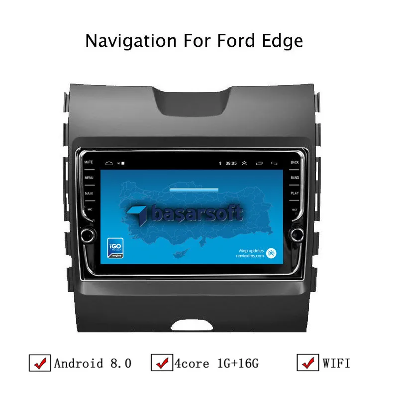 9 "Android 8 1 автомобиля gps навигации для Ford край 2013 2014 2015 2016 2017 Автомобиль Радио