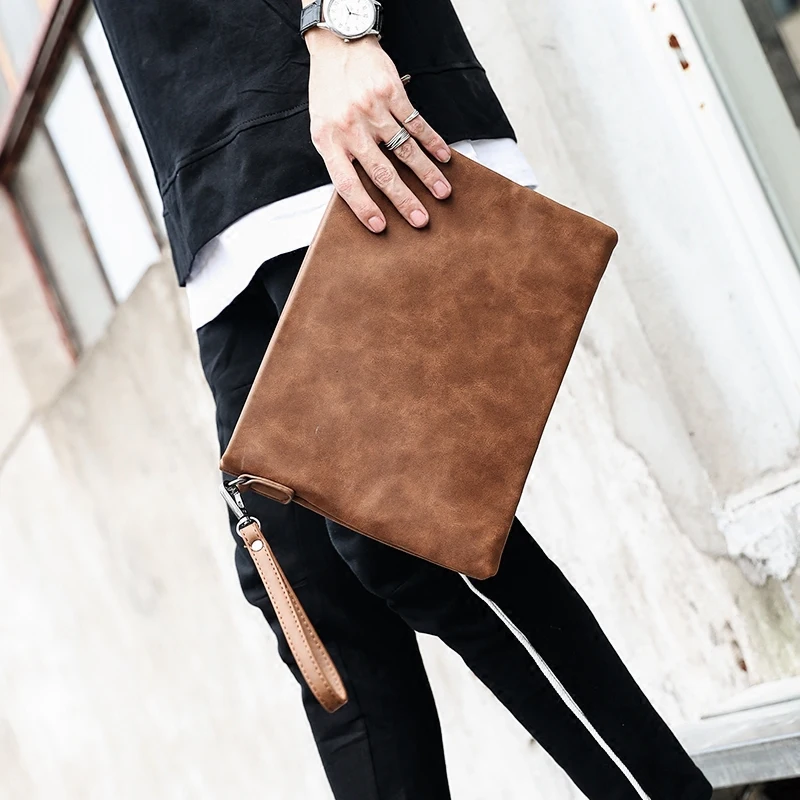 New Men's Envelope Clutch Bag Crazy Horse Leather Handbag for Female Shoulder Messenger Bags in large capacity Free Shipping
New Men's Envelope Clutch Bag Crazy Horse Leather Handbag for Female Shoulder Messenger Bags in large capacity Free Shipping