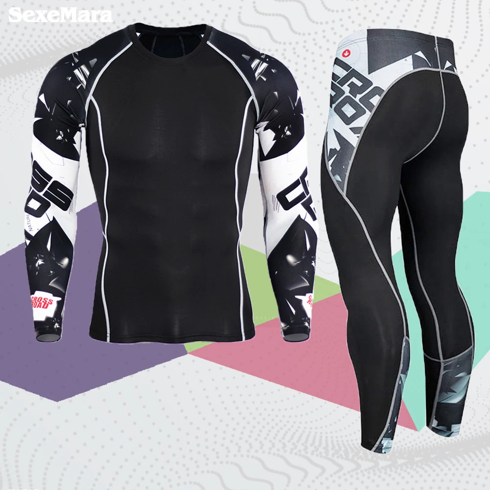Men's Compression Sport Suit Gym Muscle Training Long-Sleeve Sportswear Leggings Men Base Layer Thermal Underwear Jogging Suits
Men's Compression Sport Suit Gym Muscle Training Long-Sleeve Sportswear Leggings Men Base Layer Thermal Underwear Jogging Suits