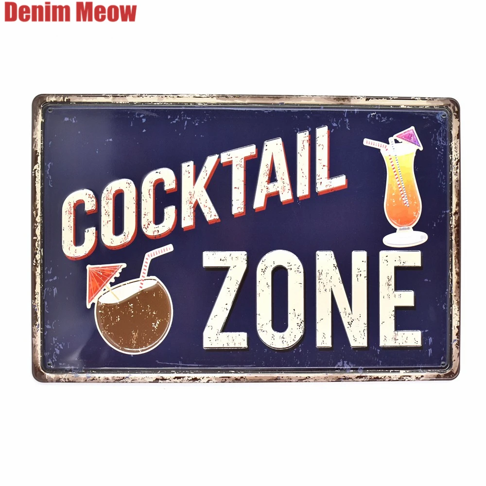 Cocktail Zone Vintage Embossed Metal Tin Signs Bar Pub Casino Party Decorative Plates Free Beer Wall Stickers Iron Poster AT011
Cocktail Zone Vintage Embossed Metal Tin Signs Bar Pub Casino Party Decorative Plates Free Beer Wall Stickers Iron Poster AT011