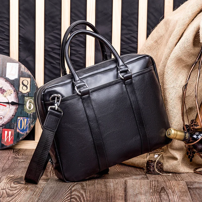 2019 промоакция Простой деловой мужской портфель кожаная сумка для ноутбука