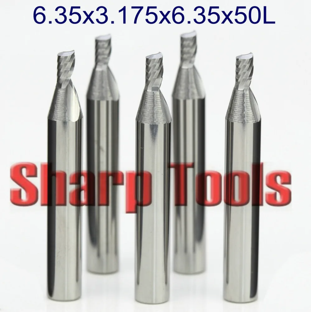 Single Flute Carbide End Mill Cutter CNC Router Bits for Acrylic Wood Milling Cutter Tools Shank-6.35mm/CED-3.175mm/CEL-6.35mm
Single Flute Carbide End Mill Cutter CNC Router Bits for Acrylic Wood Milling Cutter Tools Shank-6.35mm/CED-3.175mm/CEL-6.35mm