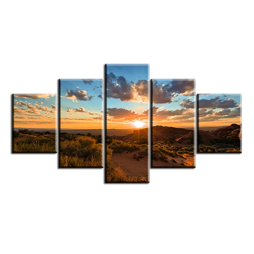 5 pcs one set mountain-sunset-view NO FRAME Oil Painting Canvas Prints Wall Art Pictures For Living Room Decorations
5 pcs one set mountain-sunset-view NO FRAME Oil Painting Canvas Prints Wall Art Pictures For Living Room Decorations