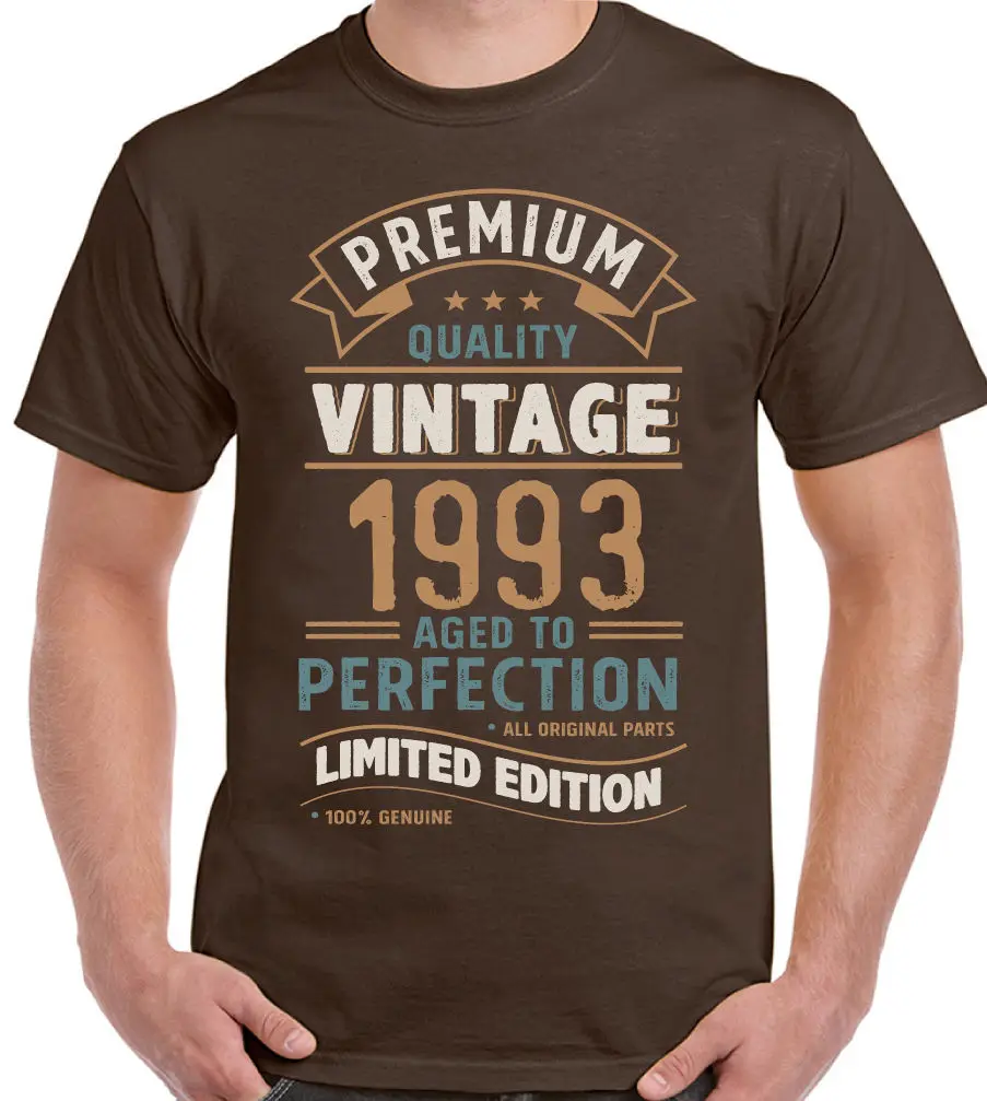 2019 Summer New Brand Men Men Casual Fitness Vintage Year 1993 - Limited Edition 25th Birthday Mens Funny T-Shirt 25 Year Old
2019 Summer New Brand Men Men Casual Fitness Vintage Year 1993 - Limited Edition 25th Birthday Mens Funny T-Shirt 25 Year Old