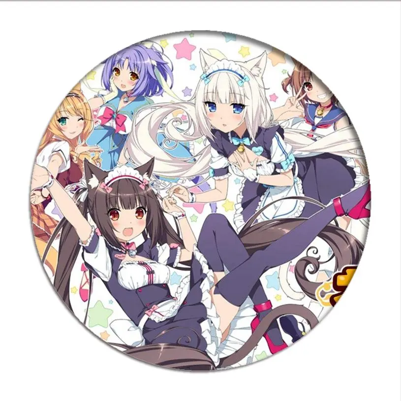 Новый аниме NEKOPARA OVA Значки для косплея Ванильная кошка шоколадная брошь булавки