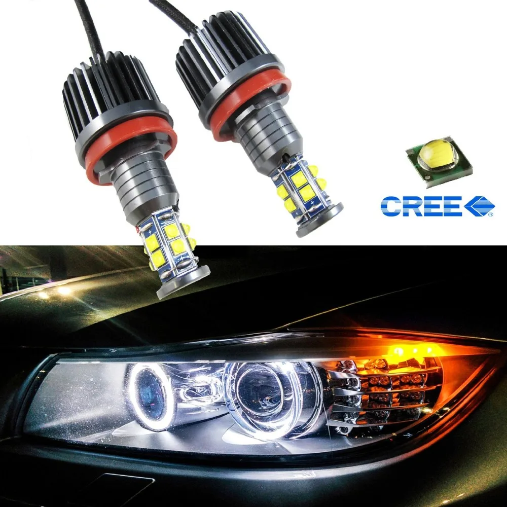 80W 6000K White H8 LED Angel Eyes Ring Marker Bulbs For BMW 1 3 5 X Series Z4 X5 X6
80W 6000K White H8 LED Angel Eyes Ring Marker Bulbs For BMW 1 3 5 X Series Z4 X5 X6