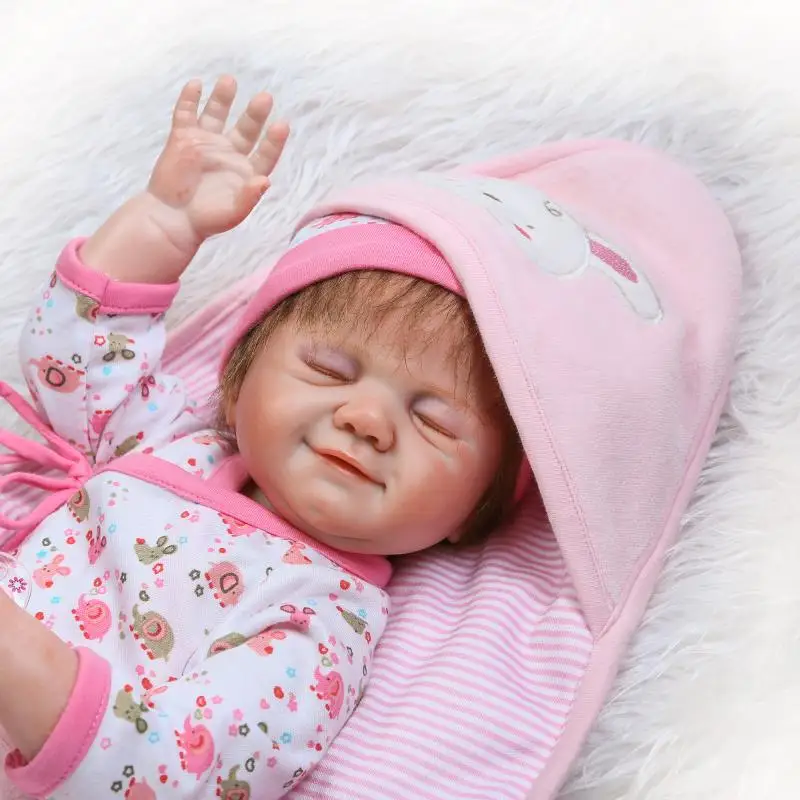 NPK Bebe girl reborn 20" full silicone body reborn baby dolls real sleeping newborn baby rooted eyelash mohair alive bonecas
NPK Bebe girl reborn 20" full silicone body reborn baby dolls real sleeping newborn baby rooted eyelash mohair alive bonecas