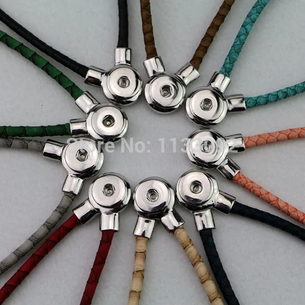 Wholesale 18pcs/lot Mix 9 colors Interchangeable Jewelry PU Leather Diy Snaps Button Pendants Magnetic Clasp Necklace
Wholesale 18pcs/lot Mix 9 colors Interchangeable Jewelry PU Leather Diy Snaps Button Pendants Magnetic Clasp Necklace