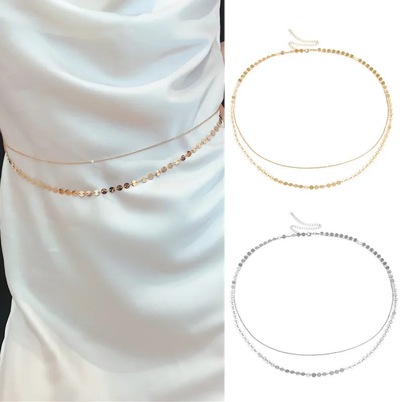 Lacoogh Wholesale Fashion Women Multi Layer Waist Slim chain Belt Waistband Clothes Decoration Jewelry Body Simple Waist Chain
Lacoogh Wholesale Fashion Women Multi Layer Waist Slim chain Belt Waistband Clothes Decoration Jewelry Body Simple Waist Chain