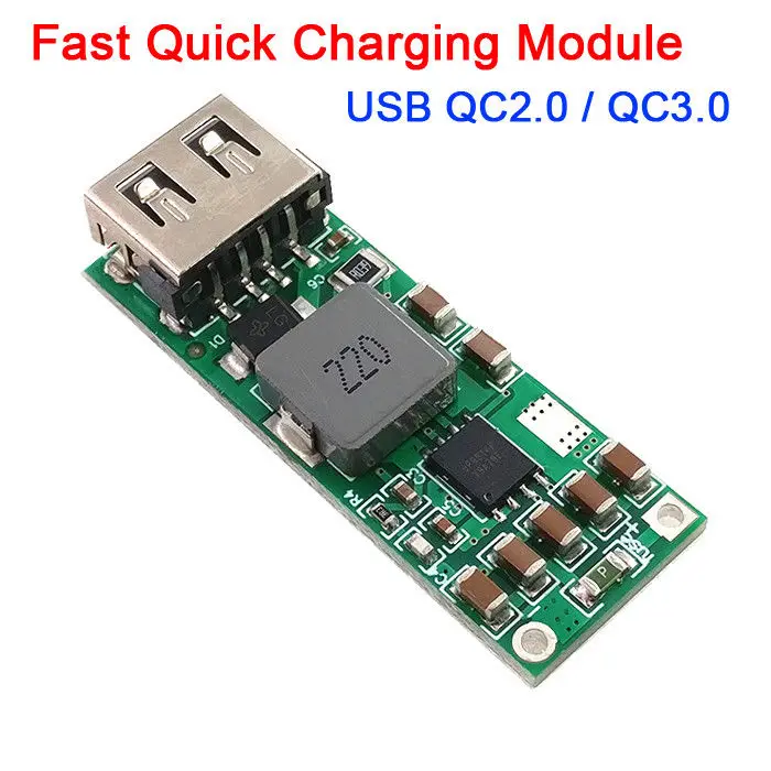 USB Fast Quick Charging Module QC Charge Adapter DIY Car smart phone Charger Support QC2.0/QC3.0/FCP 12V 24V 15V NEW | Электроника
