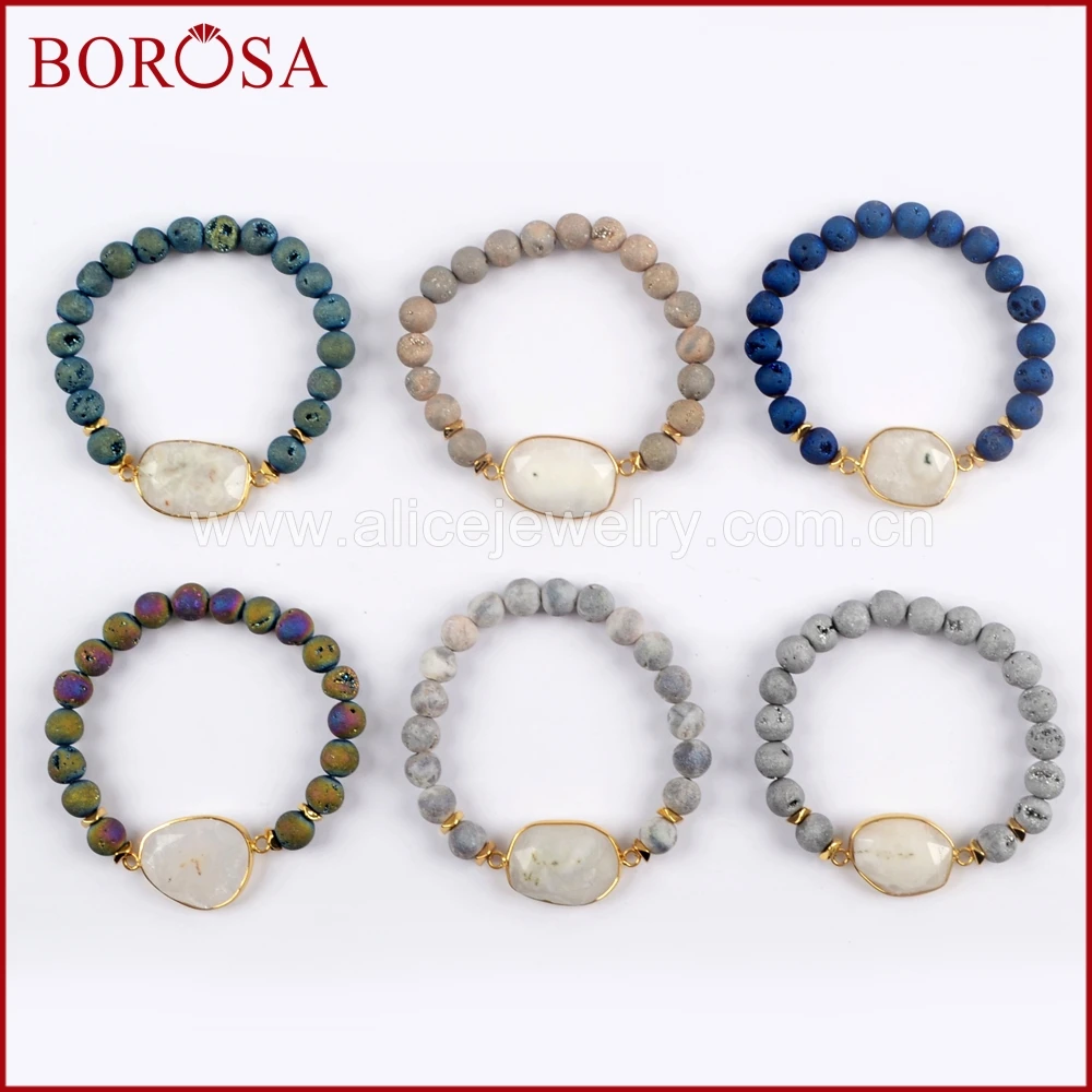 BOROSA 5/6 шт., золотой цвет, белый Солнечный Кварц, фотоэлемент с 8 мм титаном, солнечный цветок, кварцевые браслеты G1550
BOROSA 5/6 шт., золотой цвет, белый Солнечный Кварц, фотоэлемент с 8 мм титаном, солнечный цветок, кварцевые браслеты G1550