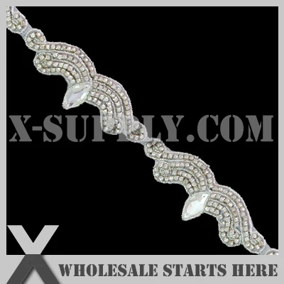 DHL Free Shipping Crystal Rhinestone Applique Bridal Trimming with Clear Rhinestone and Silver Beads,Custom Order Accept
DHL Free Shipping Crystal Rhinestone Applique Bridal Trimming with Clear Rhinestone and Silver Beads,Custom Order Accept