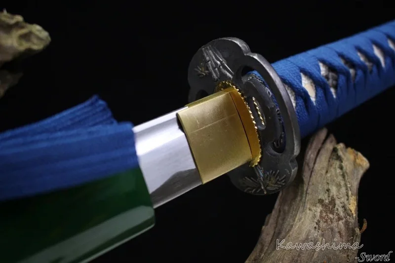 Hand Forged Japanese Iaito Katana 1045Carbon Steel Green Scabbard Blue Rope Ready For Practice And Training Bamboo Tsuba
Hand Forged Japanese Iaito Katana 1045Carbon Steel Green Scabbard Blue Rope Ready For Practice And Training Bamboo Tsuba