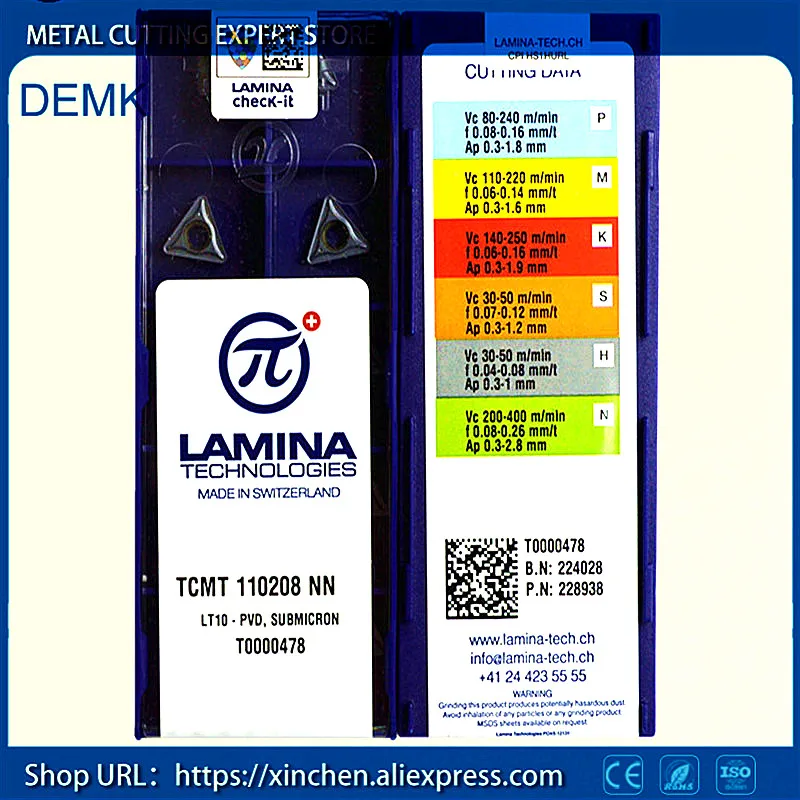 100% Оригинальный токарный станок с ЧПУ TCMT110208NN LT10 LAMINA, твердосплавное лезвие с ЧПУ, 10 шт.
100% Оригинальный токарный станок с ЧПУ TCMT110208NN LT10 LAMINA, твердосплавное лезвие с ЧПУ, 10 шт.
