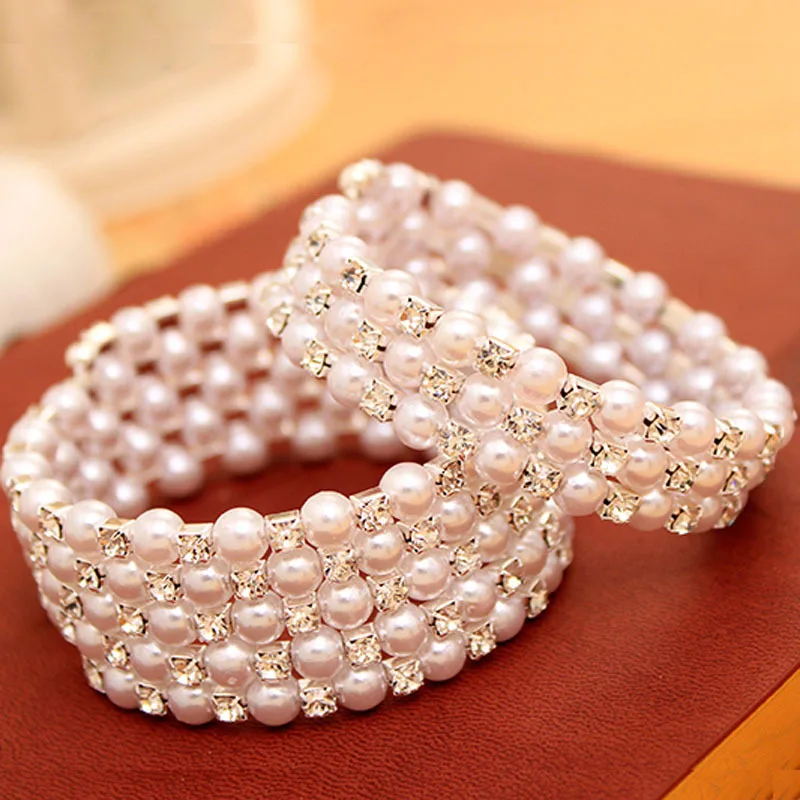 Luxury Braided Crystal Imitation Pearl Bracelets Multi Layer For Women Wedding Bracelets & Bangles Pulseras Mujer Jewelry
Luxury Braided Crystal Imitation Pearl Bracelets Multi Layer For Women Wedding Bracelets & Bangles Pulseras Mujer Jewelry