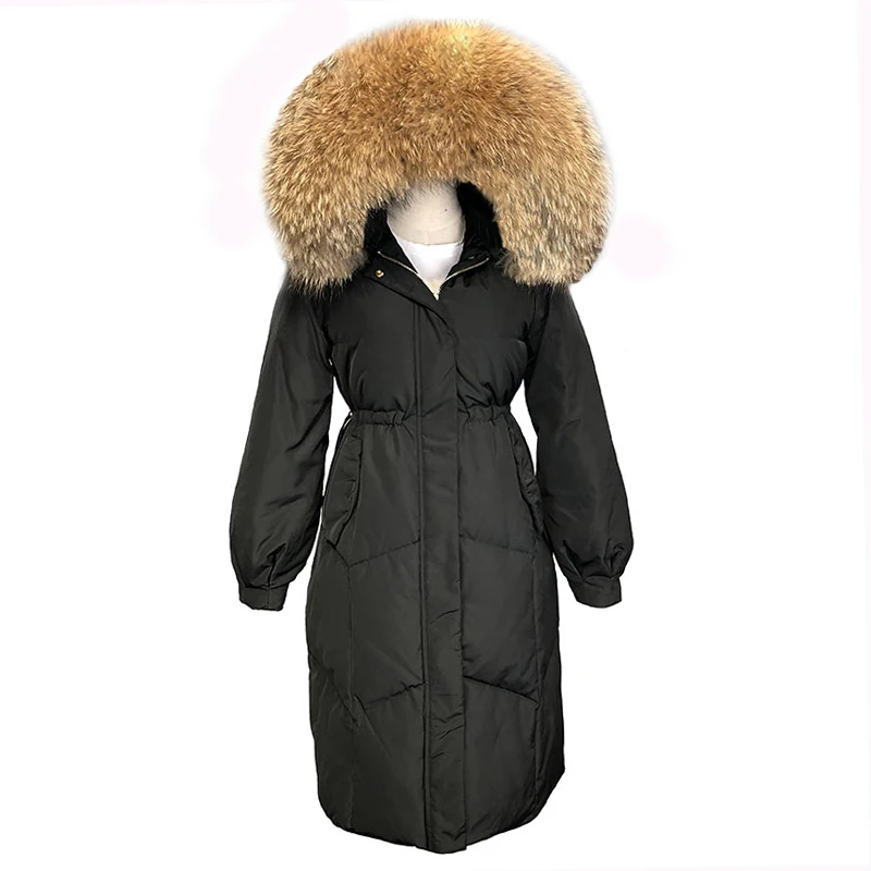 White Duck Down Hooded Jacket For Women Winter Real Fur Collar Long Parka Coats Thicken Natural Fur Outerwear LJ0621
White Duck Down Hooded Jacket For Women Winter Real Fur Collar Long Parka Coats Thicken Natural Fur Outerwear LJ0621