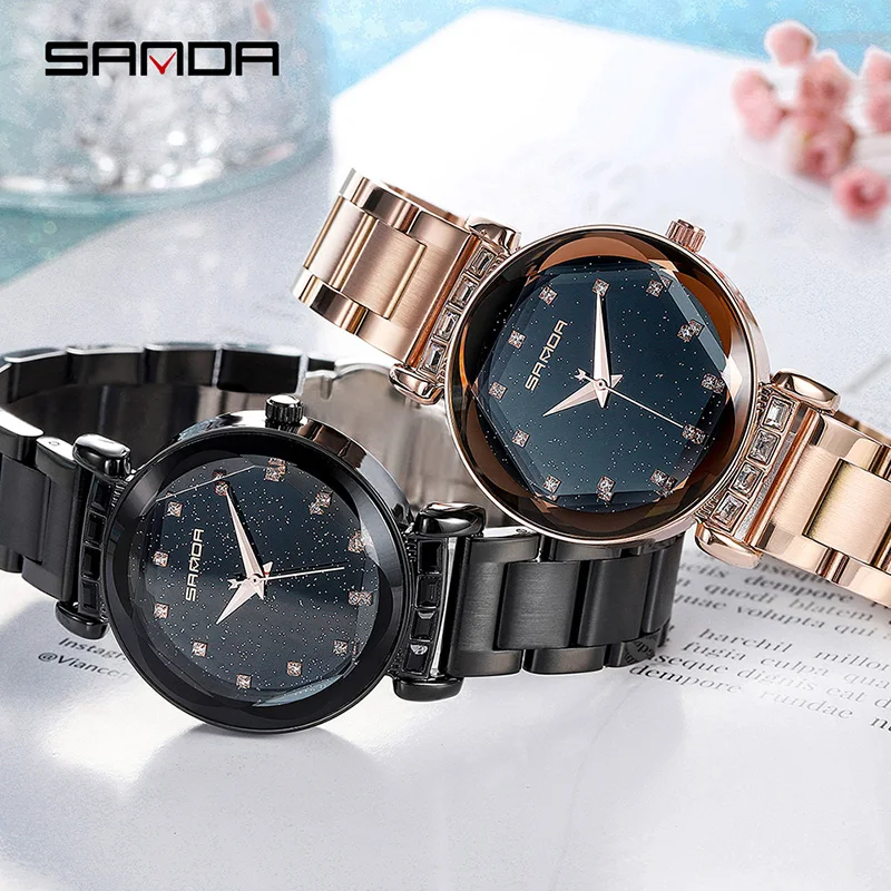 Sanda 2018 new waterproof starry ladies watch fashion stainless steel female watch student quartz watch Relogio Feminino
Sanda 2018 new waterproof starry ladies watch fashion stainless steel female watch student quartz watch Relogio Feminino