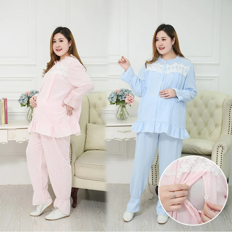 Пижама для беременных и кормящих мам 3XL-6XL КОМФОРТНОЕ МАТЕРИНСТВО большого