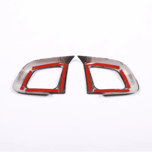 Newest Oak Wood Style Car Steering Wheel Button Decoration Frame Trim For Landrover Range Rover Evoque 2012-2019 Accessories | Автомобили