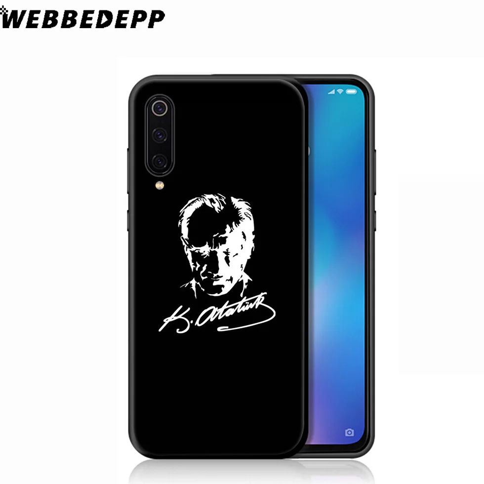 WEBBEDEPP Турция Мустафа Кемаль Ататюрк мягкий чехол для Xiaomi Mi 9T 9 8 SE 6 A1 A2 A3 Lite MiA1 MiA2 MiA3