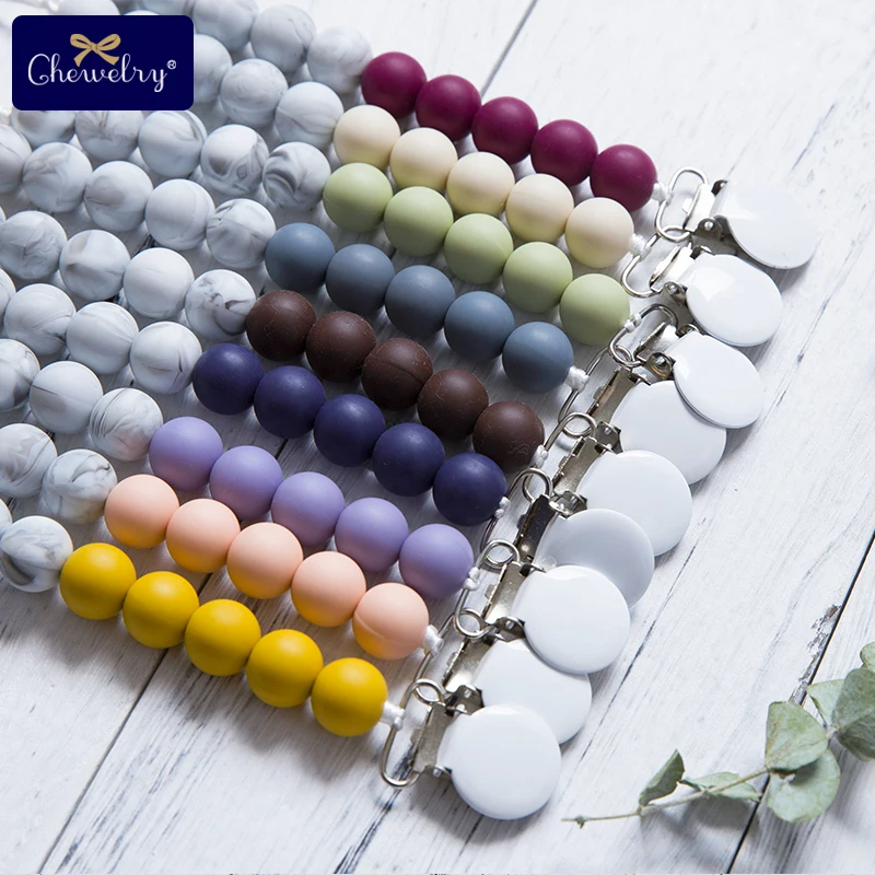 Silicone Pearl Tiny Rod Marble Beads Metal Pacifier Clip Dummy Chain Silicone Teether Rodent Pacifier Teether Chains Let'S Make
Silicone Pearl Tiny Rod Marble Beads Metal Pacifier Clip Dummy Chain Silicone Teether Rodent Pacifier Teether Chains Let'S Make