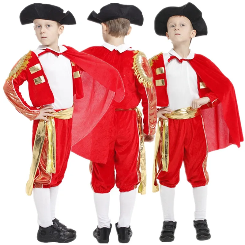 Free Shipping Kids Boys Spanish Matador Costume Halloween Masquerade Party Fancy Dress Red Bullfighter Children Cosplay Clothes
Free Shipping Kids Boys Spanish Matador Costume Halloween Masquerade Party Fancy Dress Red Bullfighter Children Cosplay Clothes