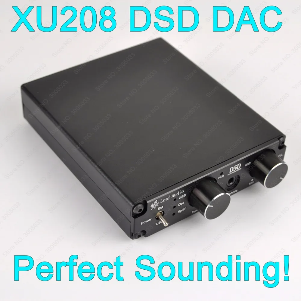 Мини XMOS XU208 USB DAC поддержка DSD256 оригинальный асинхронный звуковая карта усилитель