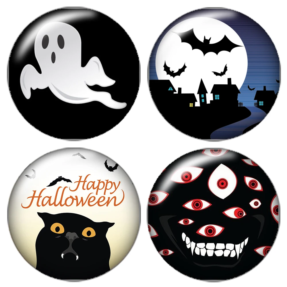 Happy Halloween Bat ghosts 10pcs mixed 12mm/16mm/18mm/25mm Round photo glass cabochon demo flat back Making findings ZB0430
Happy Halloween Bat ghosts 10pcs mixed 12mm/16mm/18mm/25mm Round photo glass cabochon demo flat back Making findings ZB0430
