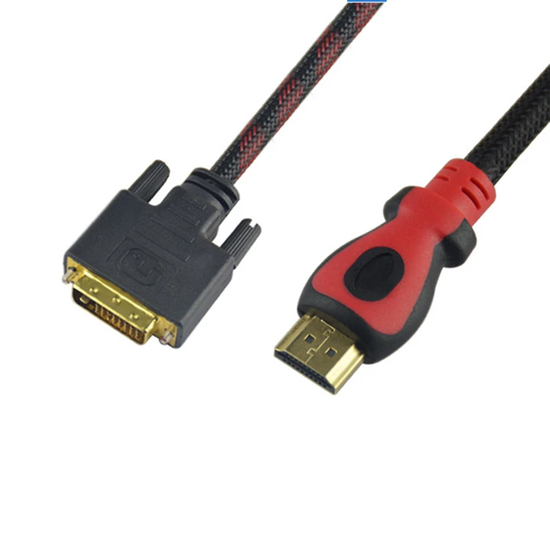 TRUMSOON HDMI to DVI 24+1 Adapter Male Woven Cable 1080P for HDTV PC XBOX Projector | Электроника