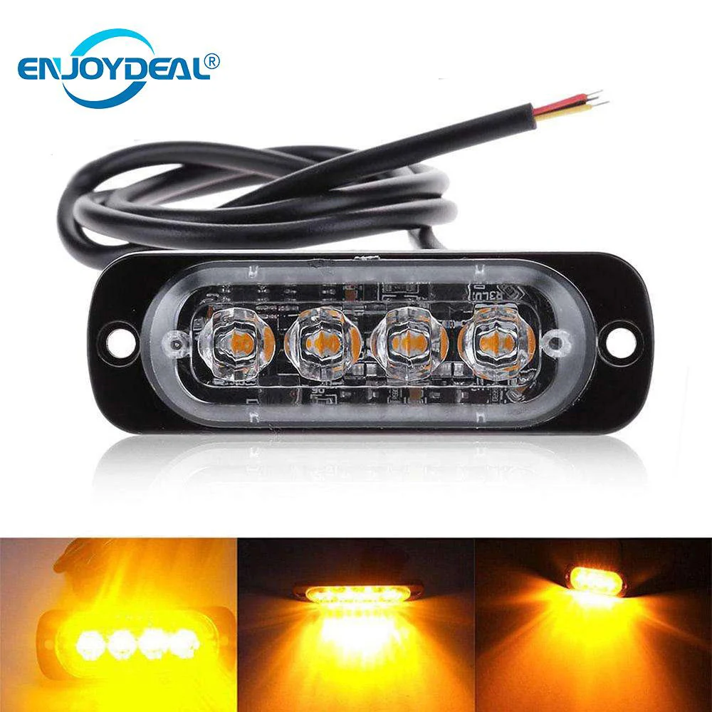 12V-24V Янтарный 4LED 12W автомобиль грузовик стробоскоп вспышка аварийное Предупреждение бар светильник боковой маркер грузовик бар желтый водо...
12V-24V Янтарный 4LED 12W автомобиль грузовик стробоскоп вспышка аварийное Предупреждение бар светильник боковой маркер грузовик бар желтый водо...
