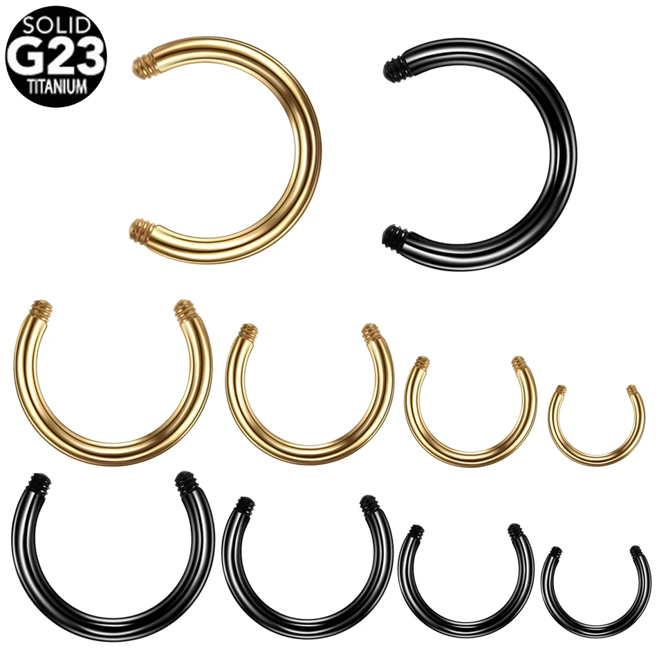 10pcs/lot Titanium Curcular Barbells Horseshoe Ring Bar Replacement Piercing Nariz Body Jewelry Accessories - Post Only No Ball
10pcs/lot Titanium Curcular Barbells Horseshoe Ring Bar Replacement Piercing Nariz Body Jewelry Accessories - Post Only No Ball