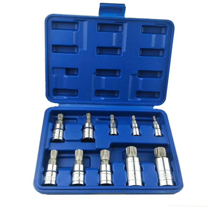 12 point 3/8 1/2 Inch Bit Socket Set MM Triple Square Spline Bit Socket For Tamper-Proof Lug Nuts Torx Allen Head Sleeve Wrench
12 point 3/8 1/2 Inch Bit Socket Set MM Triple Square Spline Bit Socket For Tamper-Proof Lug Nuts Torx Allen Head Sleeve Wrench