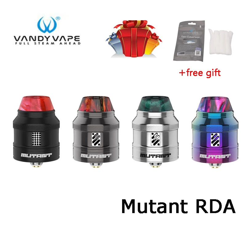 Оригинальный Vandy Vape Mutant RDA tank 1 2 мл с вертикальной установкой 0 39 oh катушка
