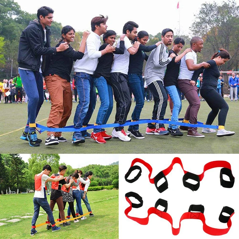 New 4 Legged Race Bands Outdoor Game Kids Adults Birthday Team Party Games Carry Bag Game Accessories
New 4 Legged Race Bands Outdoor Game Kids Adults Birthday Team Party Games Carry Bag Game Accessories