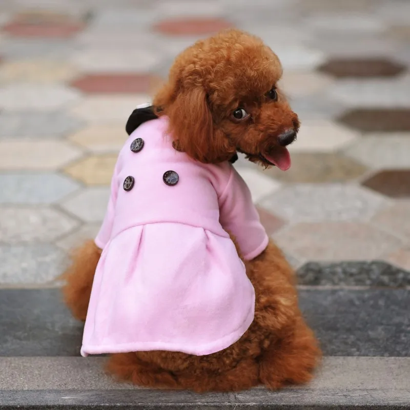 New Brand Autumn Winter Pet Dog Clothes Woolen Princess Dresses Pink Dog Coat And Jacket Small Or Large XXL Dog Clothing
New Brand Autumn Winter Pet Dog Clothes Woolen Princess Dresses Pink Dog Coat And Jacket Small Or Large XXL Dog Clothing